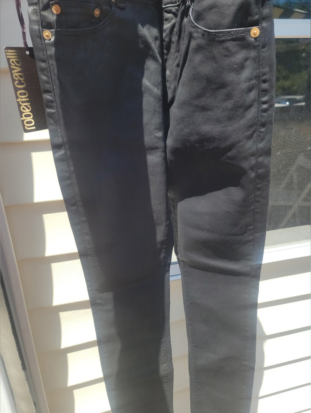 Roberto Cavalli Woman Black Skinny Jeans